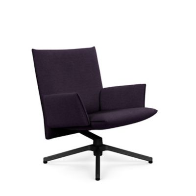 Pilot Swivel Low Back Lounge, Upholstered Arms
