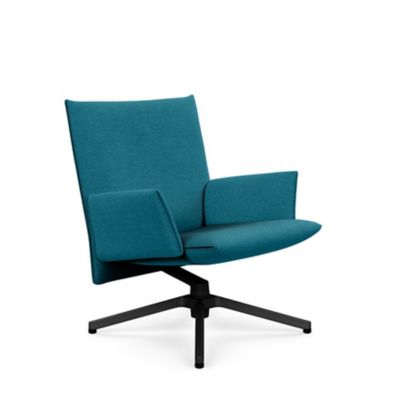 Pilot Swivel Low Back Lounge, Upholstered Arms