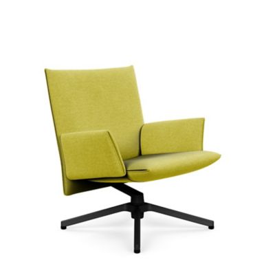 Pilot Swivel Low Back Lounge, Upholstered Arms