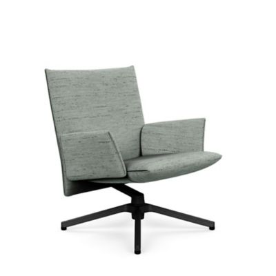 Pilot Swivel Low Back Lounge, Upholstered Arms