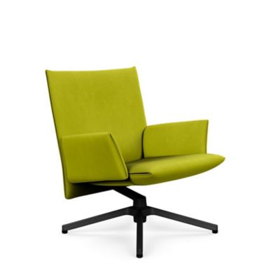Pilot Swivel Low Back Lounge, Upholstered Arms