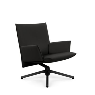 Pilot Swivel Low Back Lounge, Upholstered Arms