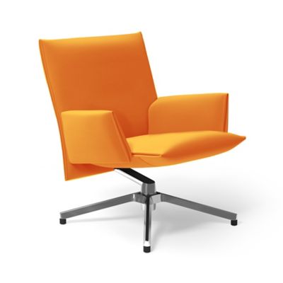 Pilot Swivel Low Back Lounge, Upholstered Arms