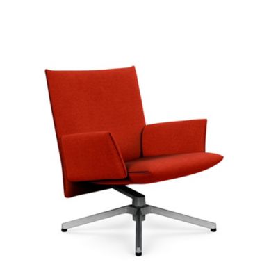 Pilot Swivel Low Back Lounge, Upholstered Arms