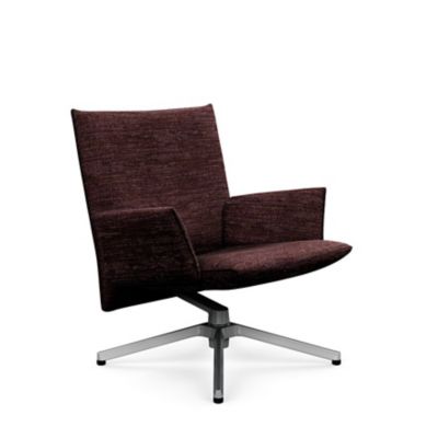 Pilot Swivel Low Back Lounge, Upholstered Arms