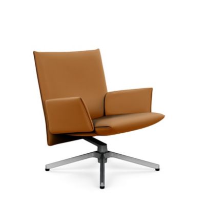 Pilot Swivel Low Back Lounge, Upholstered Arms