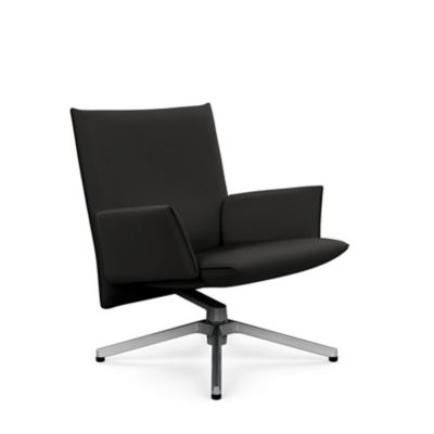 Pilot Swivel Low Back Lounge, Upholstered Arms