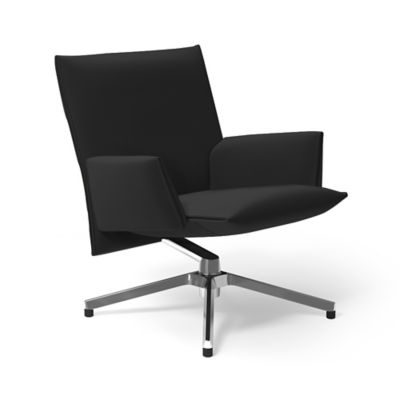 Pilot Swivel Low Back Lounge, Upholstered Arms