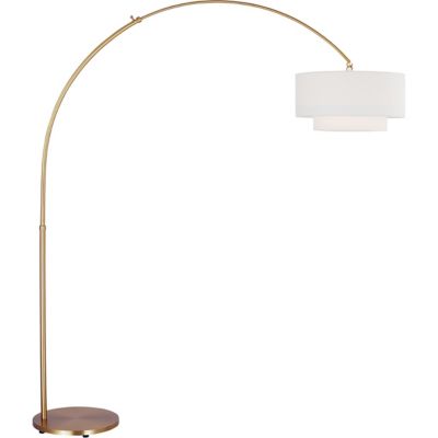 Tomas Brass Floor Lamps, Brushed Nickel Floor Lamp