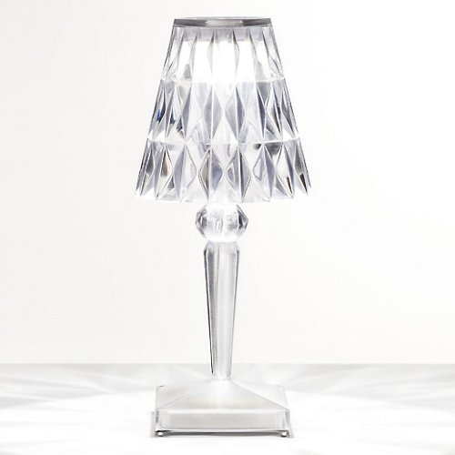 Battery LED Table Lamp by Kartell (Crystal)-OPEN BOX RETURN