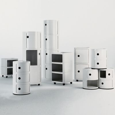 Componibili Round Modular Stacking Units by Kartell at