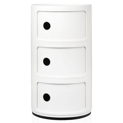 Componibili storage unit, 3 modules, white