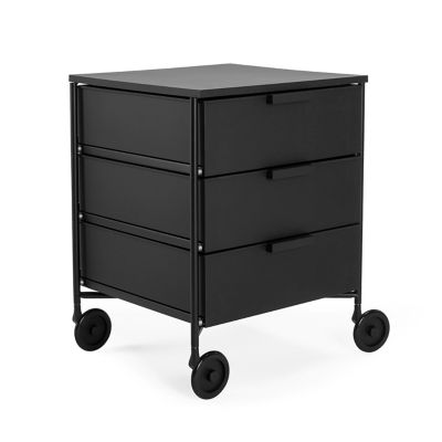 Mobil 3 Containers Cabinet (Matte Black) - OPEN BOX