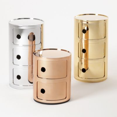 KARTELL bedside COMPONIBILI three elements METAL PRECIOUS