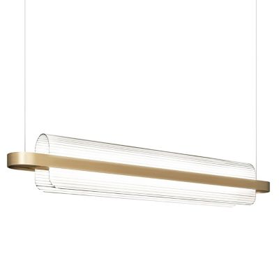 kdln Nami LED Linear Chandelier Light - Color: Brass/Matte - K405340US