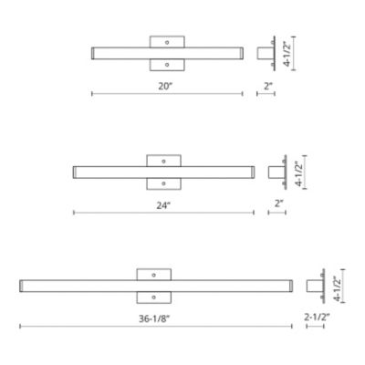 VL62 LED Bath Bar by Kuzco Lighting at
