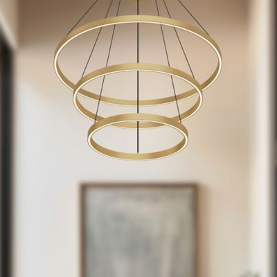 Cerchio LED 3-Tier Chandelier by Kuzco Lighting at Lumens.com