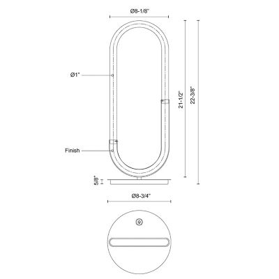 Huron LED Table Lamp by Kuzco Lighting at