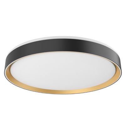 Essex LED Flushmount (Black with Gold/Large)-OPEN BOX RETURN