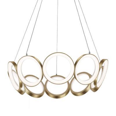 Oros LED Chandelier (Antique Brass|Large) - OPEN BOX