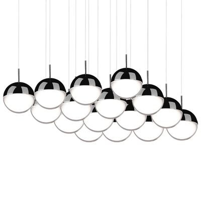 Pluto LED Square Multi-Light Pendant