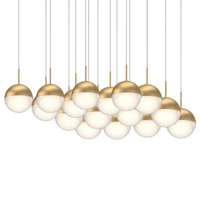 Pluto LED Square Multi-Light Pendant