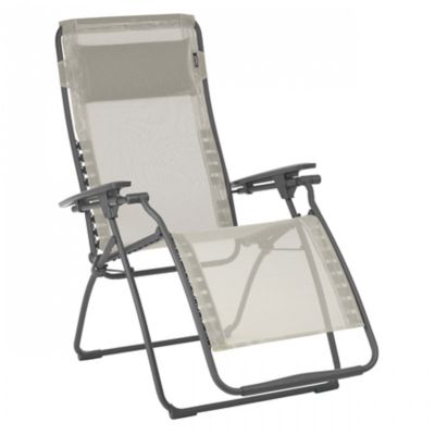 lafuma air comfort futura sunlounger graphite