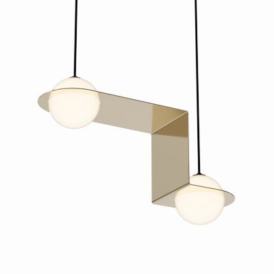 Laurent 06 Wide Offset Duo Pendant
