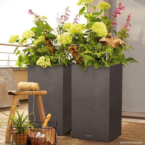Canto Stone Column Self-Watering Indoor/Outdoor Planter