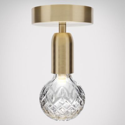 Crystal Bulb LED Semi-Flushmount