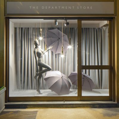 Shown in Polished Gold finish, lit, in use