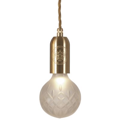 Crystal Bulb Mini Pendant (Frosted|Brushed Brass) - OPEN BOX