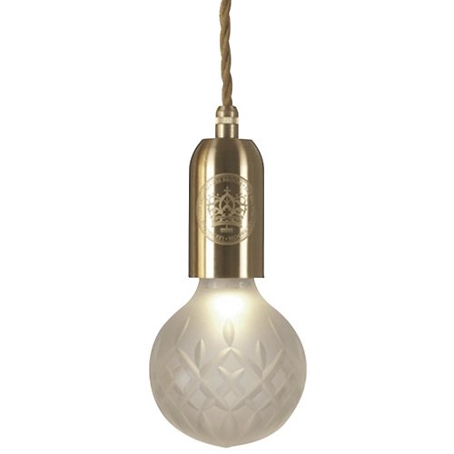 Crystal Bulb Pendant (Frosted/Brushed Brass)-OPEN BOX RETURN