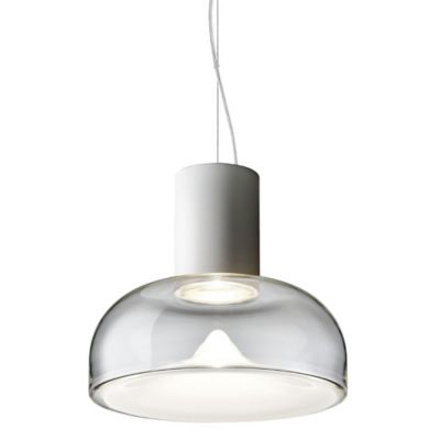 Aella Tall Pendant(Transparent w/Matte White|Small)-OPEN BOX