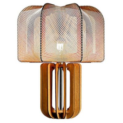 Muljee Croise Table Lamp With Wood Base
