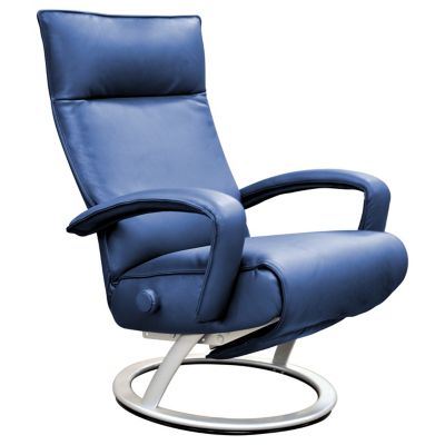 blue swivel chair living room