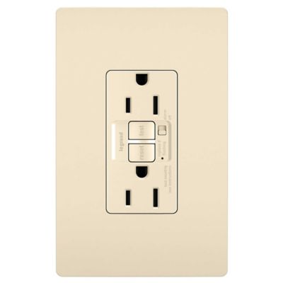Radiant 15A Tamper Resistant Self Test GFCI Outlet with Audible Alarm