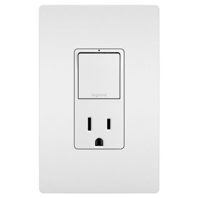 Radiant Single Pole/3-Way Switch with 15A Tamper Resistant Outlet