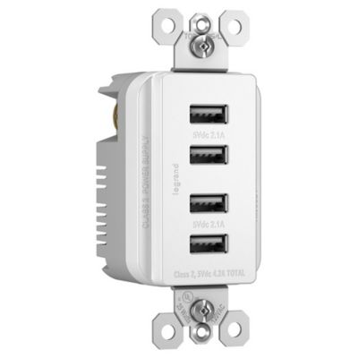 Radiant Quad USB Type-A Receptacle