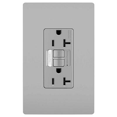 Radiant 20A Tamper Resistant Self-Test GFCI Outlet with Night Light