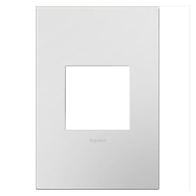 adorne Plastics Metallic Wall Plates (White|1-Gang)-OPEN BOX
