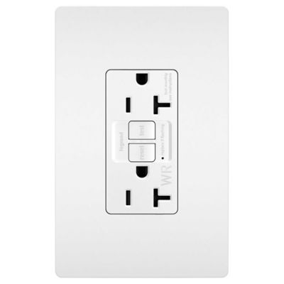 Radiant Spec Grade Self-Test GFCI Rece (White) - OPEN BOX