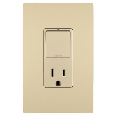 Radiant Single Pole Switch w/ 15A Tamper (Almond) - OPEN BOX