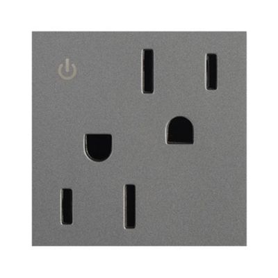 adorne Tamper Resistant Dual Controlled Outlet, 2-Module