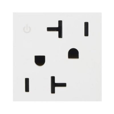 adorne Tamper Resistant Dual Controlled Outlet, 2-Module