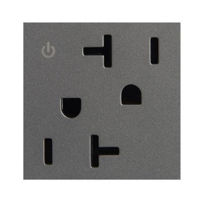 adorne Tamper Resistant Dual Controlled Outlet, 2-Module