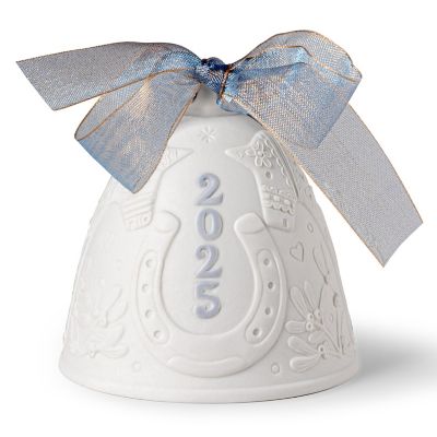 Christmas Bell Ornament (White) - OPEN BOX