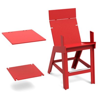 Lollygagger Outdoor Hi-rise Chair with Square Bridge