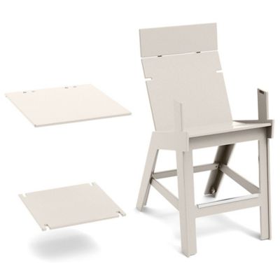 Lollygagger Outdoor Hi-rise Chair with Square Bridge