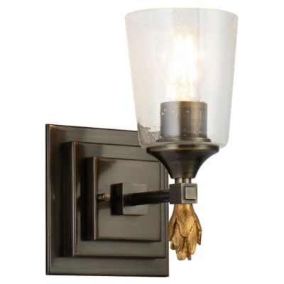 Vetiver Flame Finial Wall Sconce